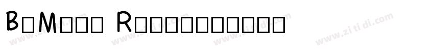 BuMing Regular字体转换